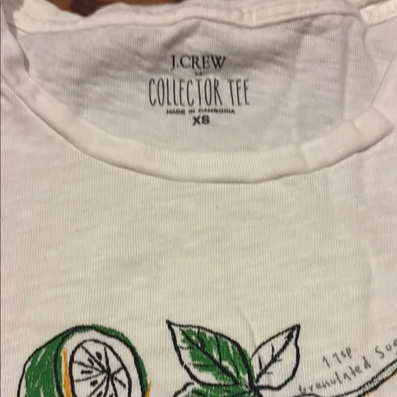 J.Crew White Mojito Graphic Tee - Picture 5 of 5